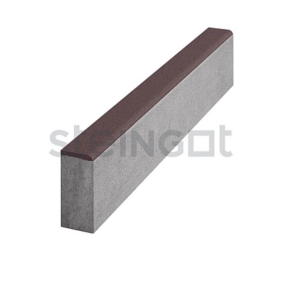 Бордюр Садовый 1000*200*80 Темно-коричневый